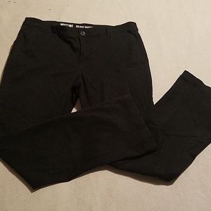 Black stretchy bootcut pants